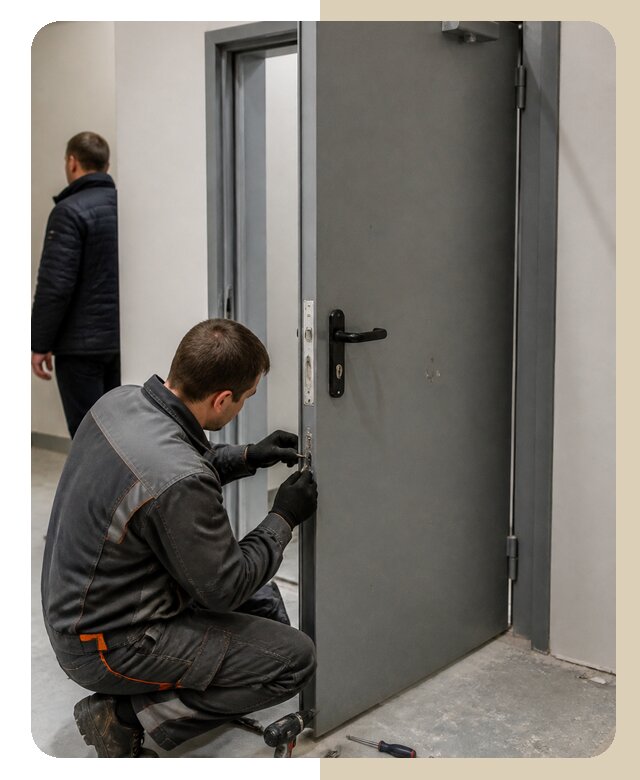 Ремонт противопожарной двери в Альметьевске по цене 6747 р. | ДвериЛегко-Льм